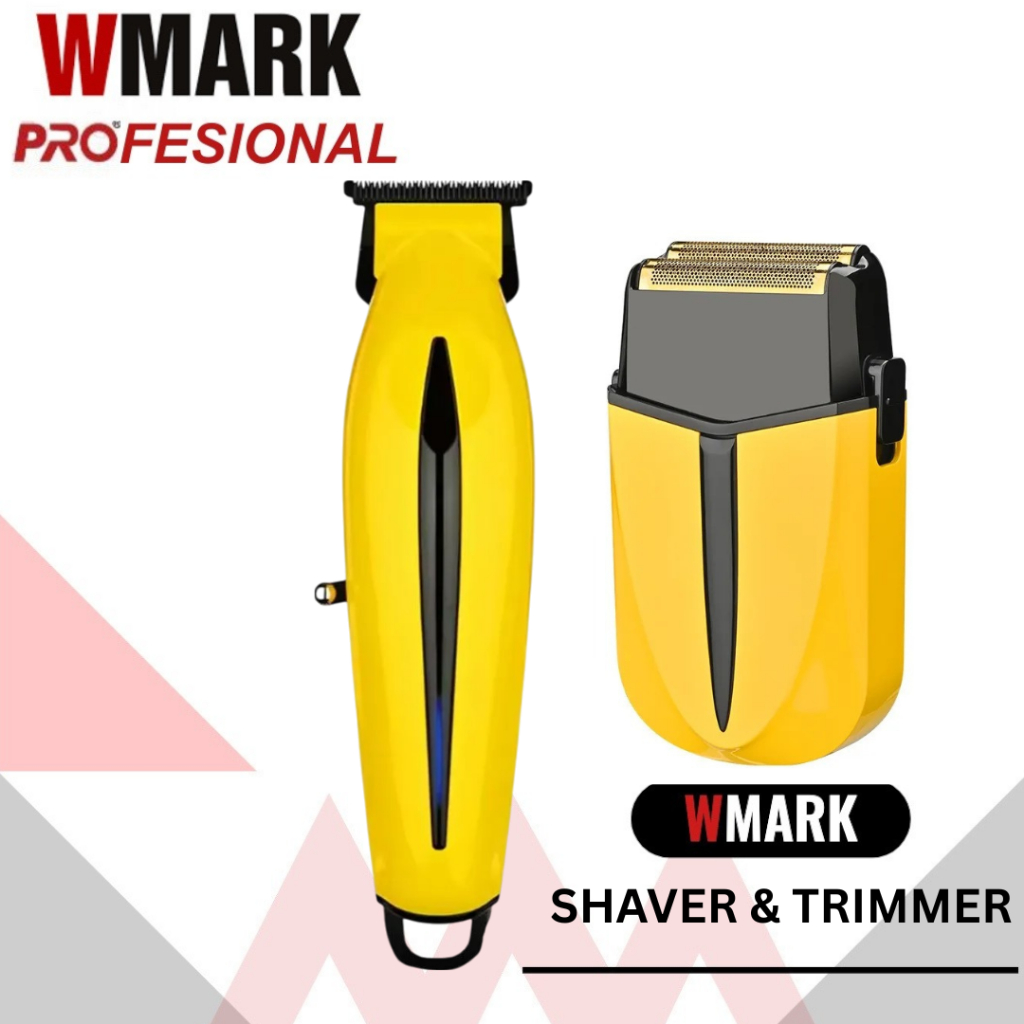 WMARK PROFESIONAL BUNDLING TRIMMER SHAVER WMARK 1202 WMARK 1902 RECHARGEABLE HAIR TRIMMER