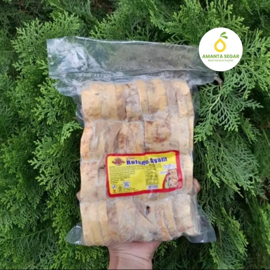 

Amanta Segar Bogor | King Rollade Rolade Daging Ayam Catring Roll Frozen 1kg Isi 50 pcs Halal Murah