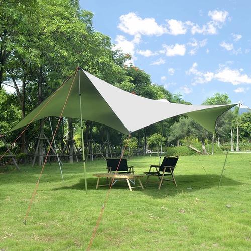 Flysheet tenda camping outdoor 4x6 waterproof hexagonal