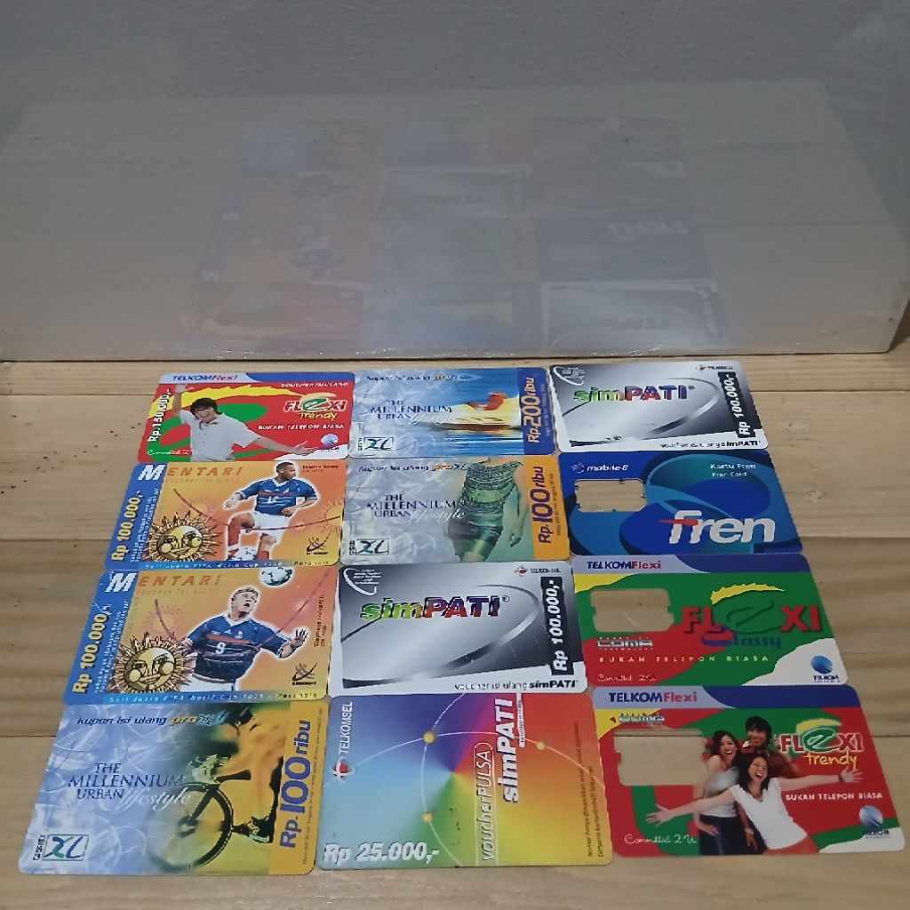 KOLEKSI KARTU VOCER LANGKA JADUL 12 PCS