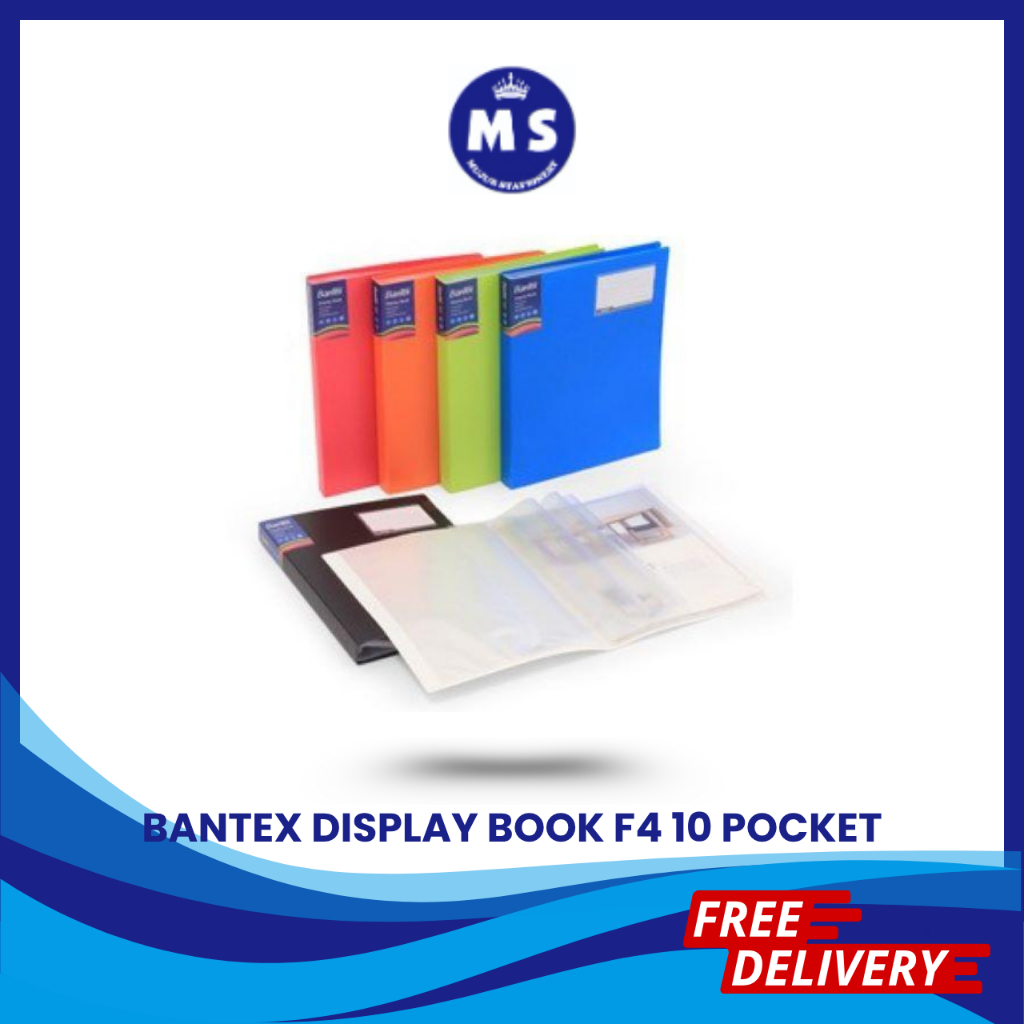 

BANTEX DISPLAY BOOK / CLEAR HOLDER FOLIO 10 SHEET 3180