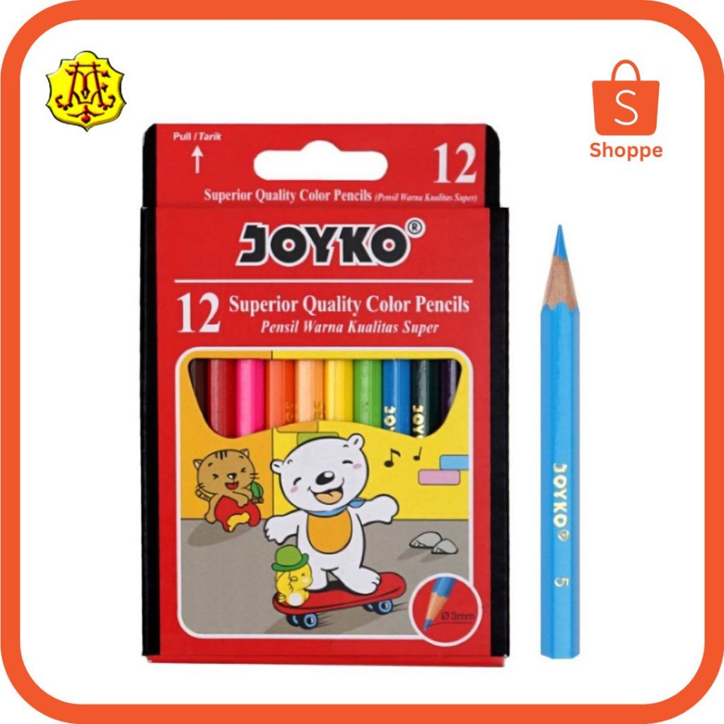 

PENSIL WARNA/KLIR JOYKO 12W PENDEK