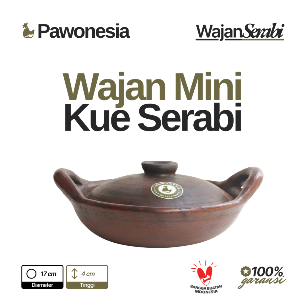 Wajan Serabi Tanah Liat Asli Alat Masak Tradisional Gerabah Cetakan Serabi Pawonesia