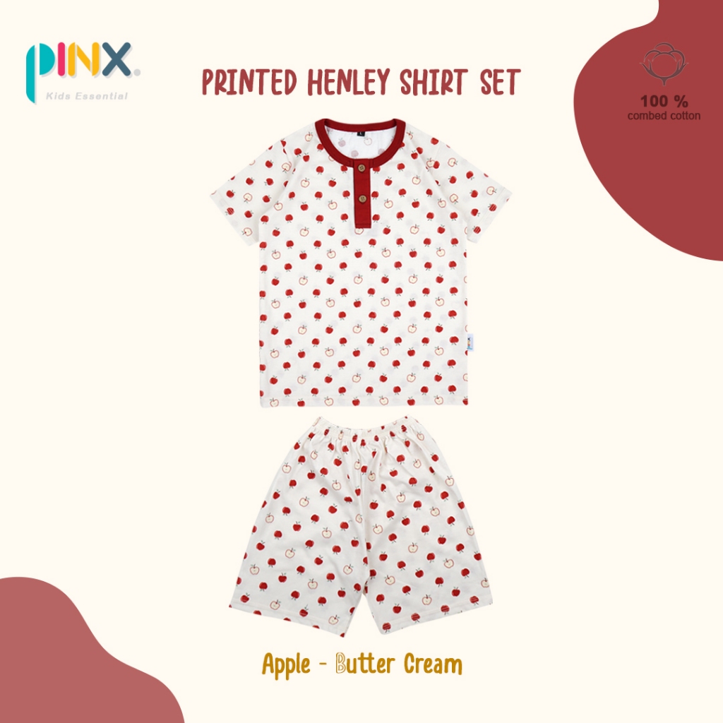 SALE Pinxkids - Setelan Anak Full Print Series Hanley set Anak Usia (1-8 tahun) Unisex