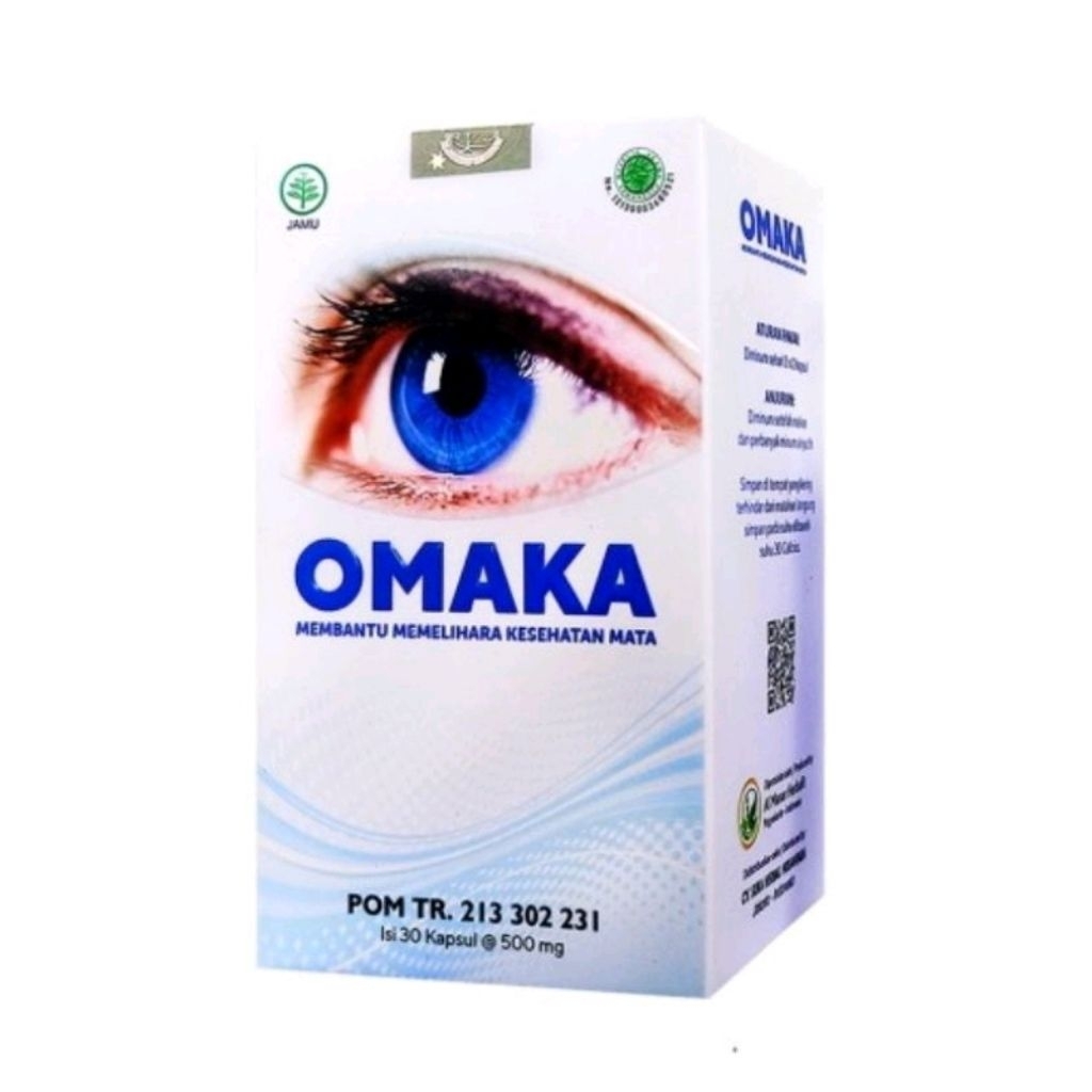 OMAKA ASLI ORIGINAL - Isi 30 Kapsul /Herbal Mata plus Minus /Katarak /Rabun Jauh/ Vismax - Eyemax OR