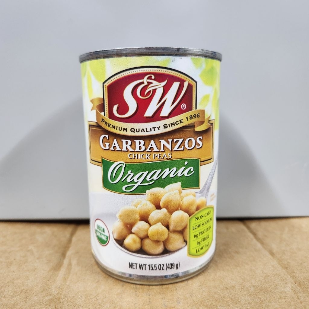 

s&w organic garbanzo beans 439g