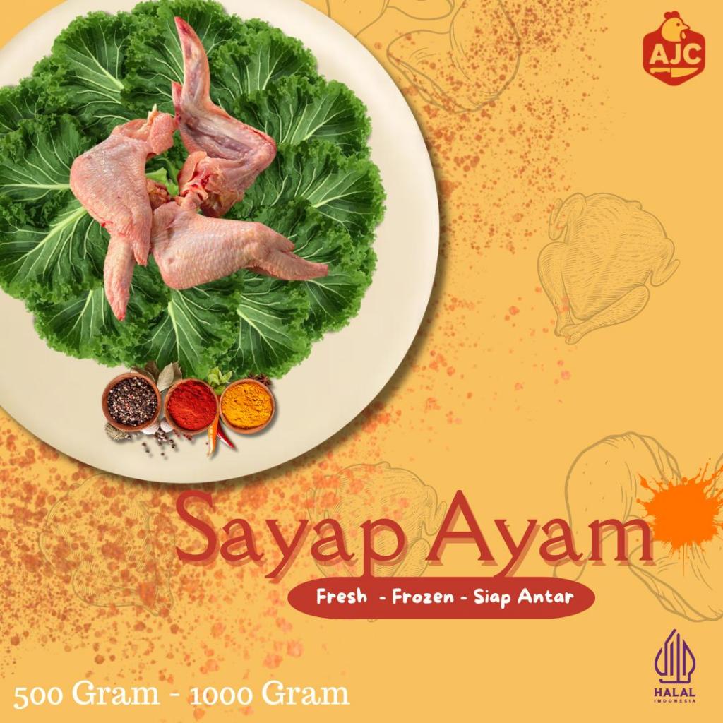 

Ayam Potong Fresh Sayap Ayam 500 gram - 1000 gram