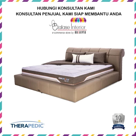 Therapedic - Spring Bed Full Latex IMMUNITY M FullSet KasurSaja Orthopedic