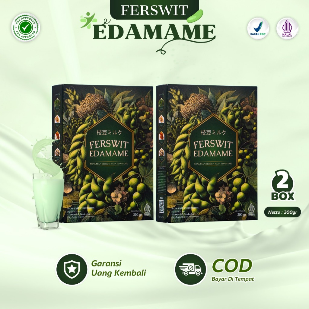 

Ferswit Edamame Jepang Asli 100% Untuk Kolesterol, Asam Lambung, Nyeri Tulang dan Sendi