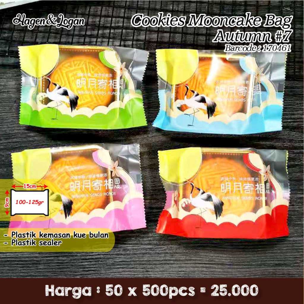 

100Pcs Plastik Seal Mooncake Nastar Taiwan Nougat Cookies Imlek Chinese New Year