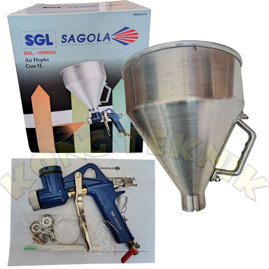 Spray Gun Hopper Gun Alat Semprot Cat Semen Tembok Cat Texture Tembok Cement Gun