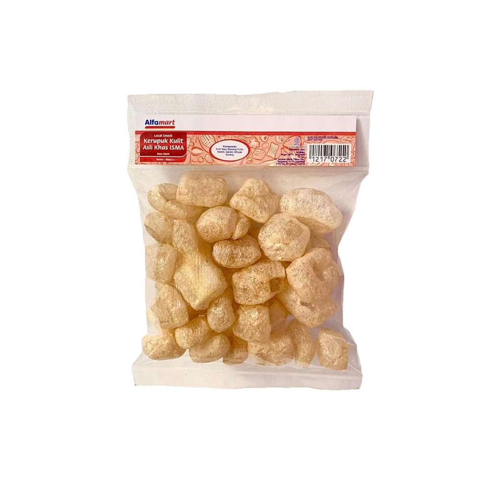 

Kerupuk Kulit Asli khas ISMA merek Alfamart 40 gram