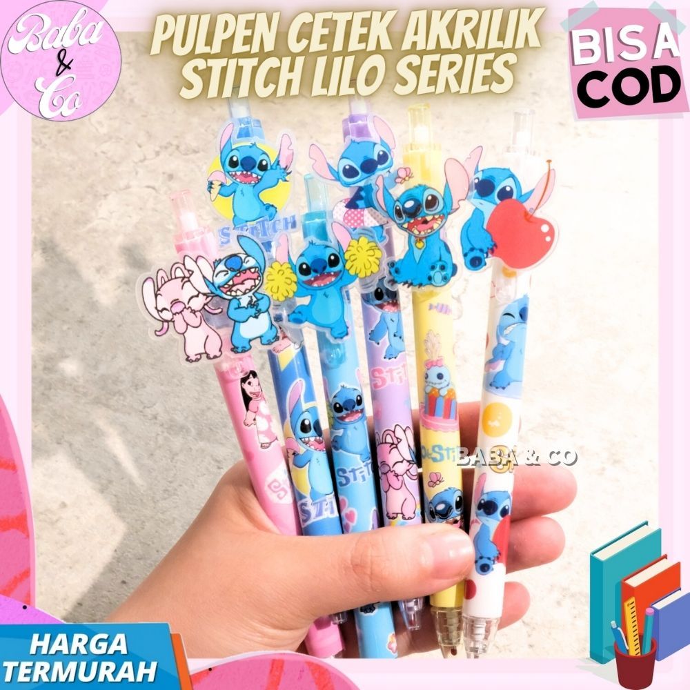 

PULPEN STITCH PULPEN CETEK AKRILIK STITCH LUCU IMUT UNIK PEN MEKANIK AKRILIK STITCH LILO SERIES PULPEN GEL HITAM CETEK MEKANIK STITCH AKRILIK