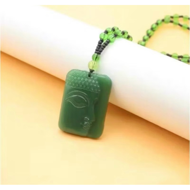 kalung kesehatan giok asli untuk pria dan wanita batu giok import model shio