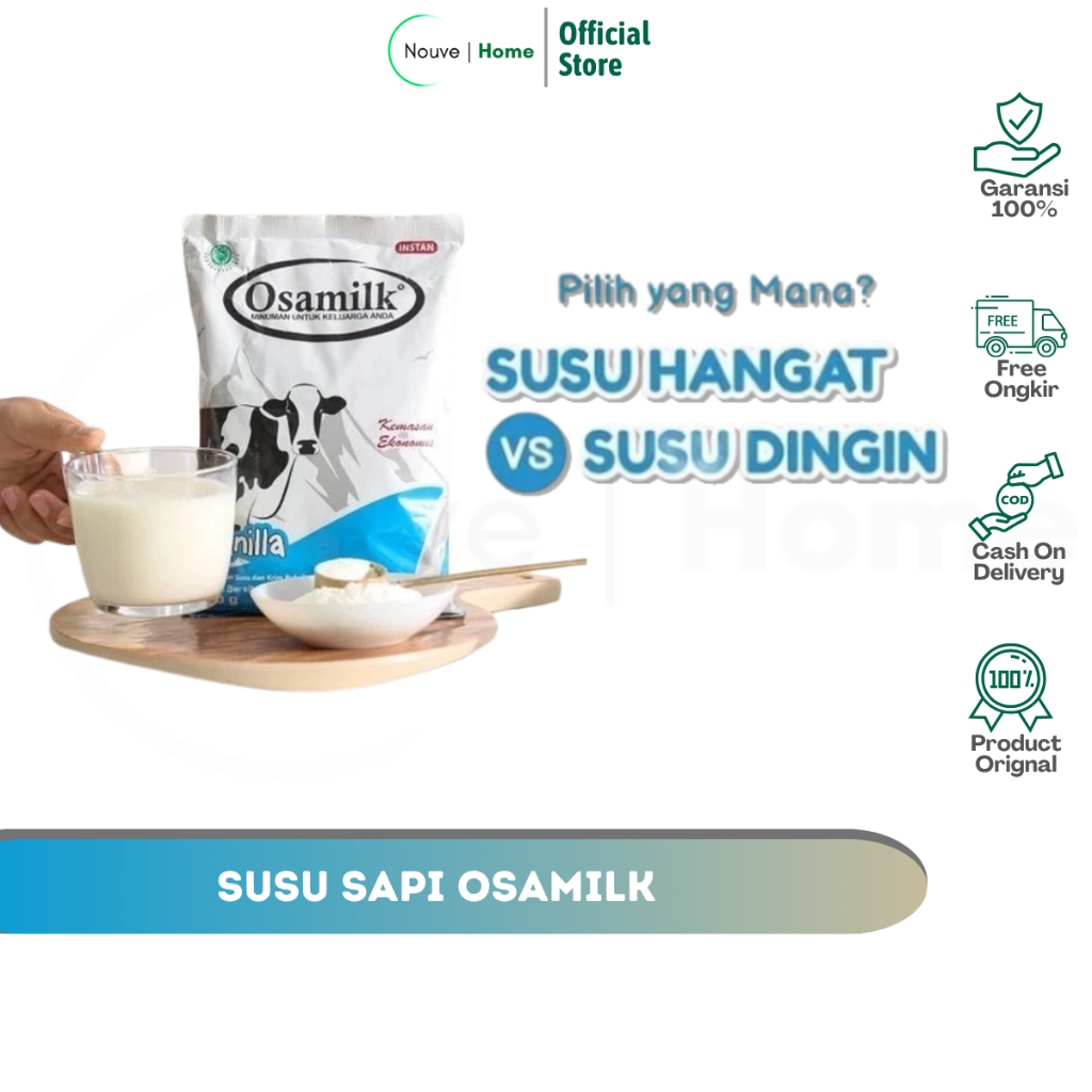 

SUSU SAPI OSAMILK - 500gram | Susu Penambah Berat Badan Anak dan Dewasa | Rasa Cokelat & Vanilla