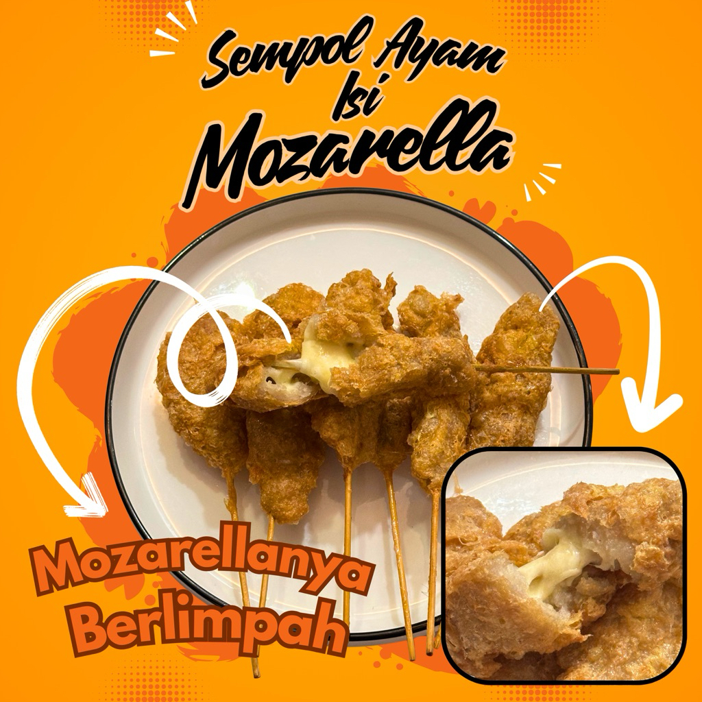 

Cemilan Sempol ayam mozarella & original + saus sambal racikan khas Acianfood