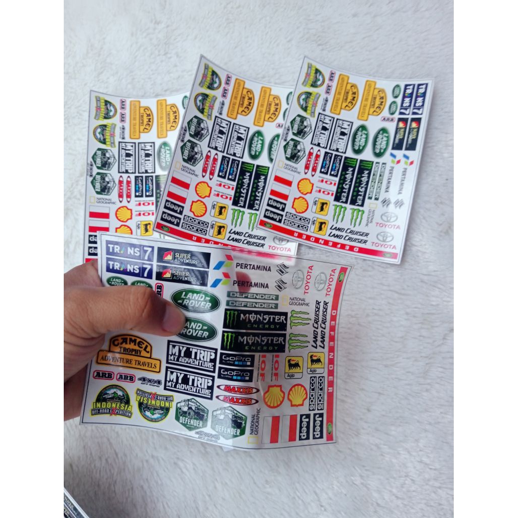 UPGRADE STIKER LOGO MOBIL RC MN WPL 1:16 1:12 SCALE