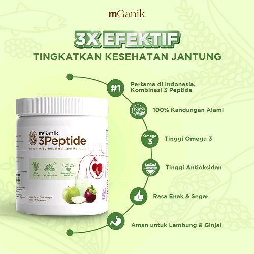 mGanik 3Peptide Suplemen Kesehatan Jantung Mganik 3 Peptide 330 gram