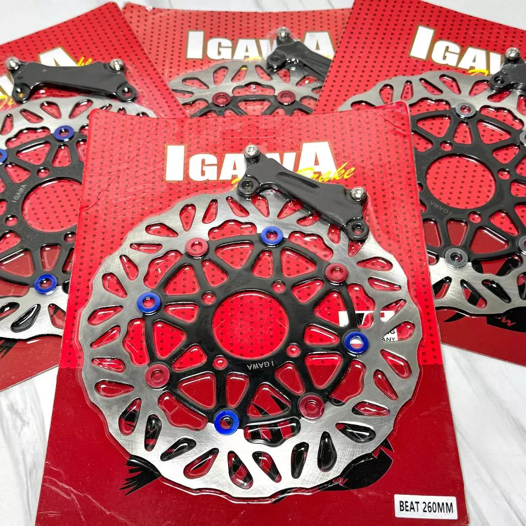 Disc Piringan Cakram Depan Lebar IGAWA Beat 260mm PIRINGAN/DISC Motor
