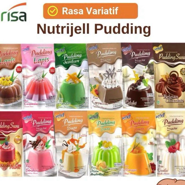 

Nutrijell Pudding Susu aneka rasa | nutrijel puding susu