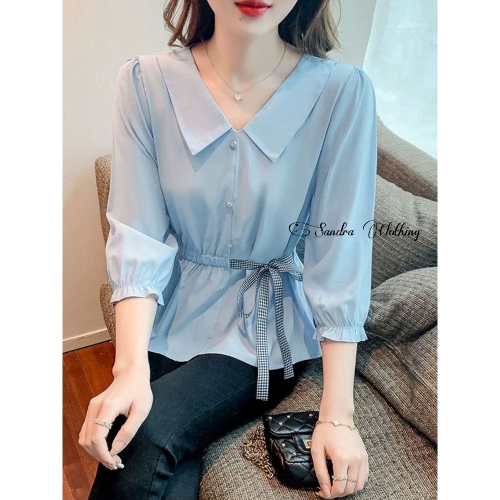 Sandra'c veronica blouse ribbon
