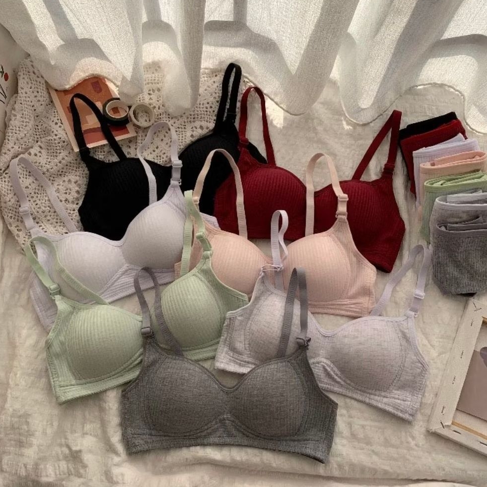 BraDaily Bra BH wanita tanpa kawat busa tipis bra remaja bh remaja tanpa kawat bh busa tipis