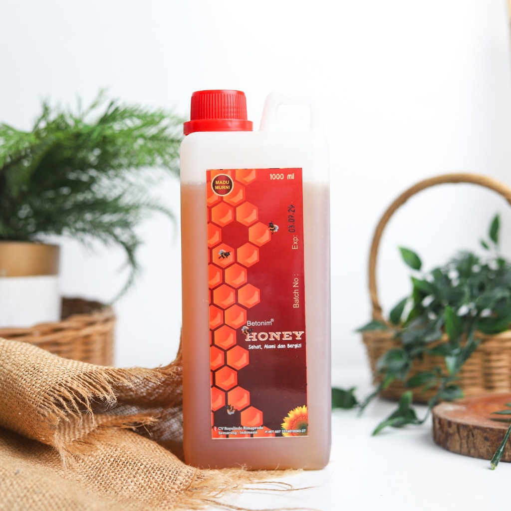 

Betonim Honey Original 100% Madu Murni Kemasan Dirigen 1 Liter