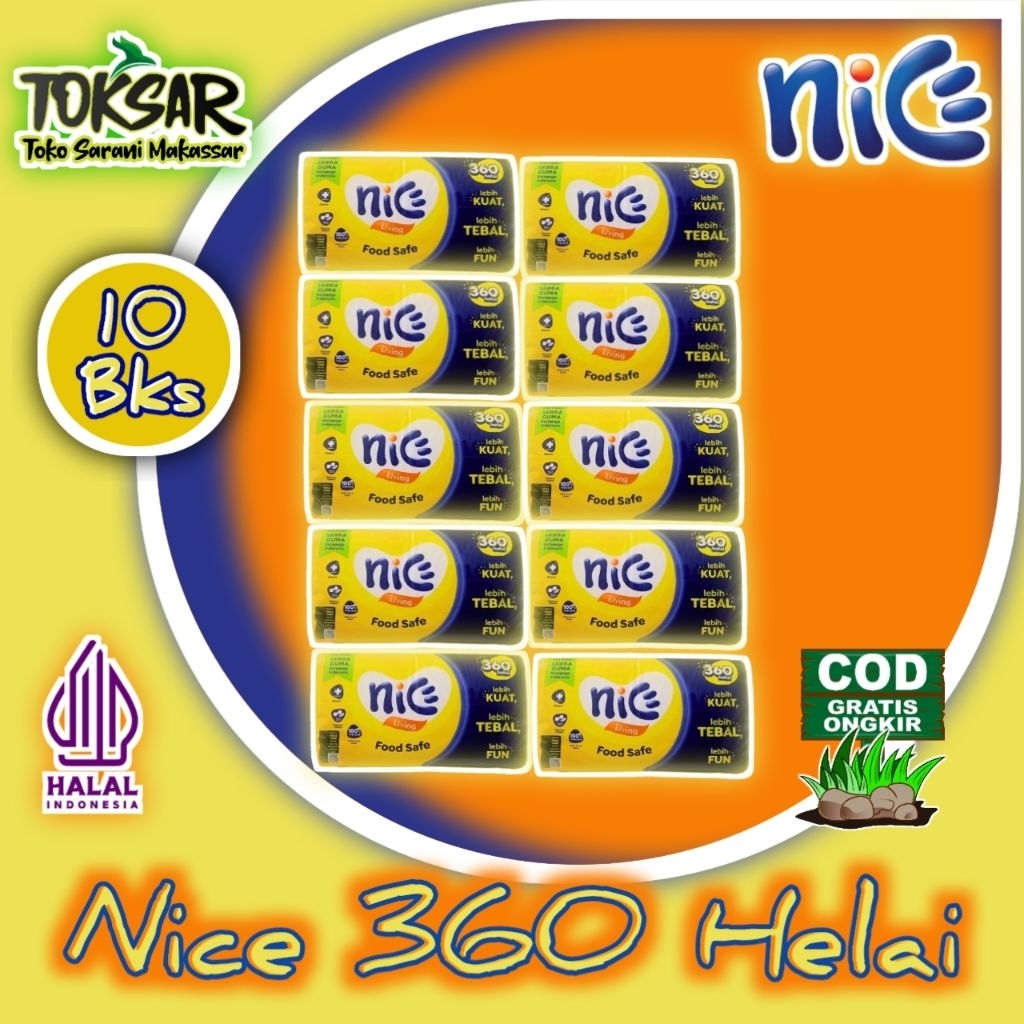Promo Tissu Nice Promo 360 Sheets PAKET HEMAT | Tissu Nice 360 Helai | Nice Tissu Wajah | Nice Facia