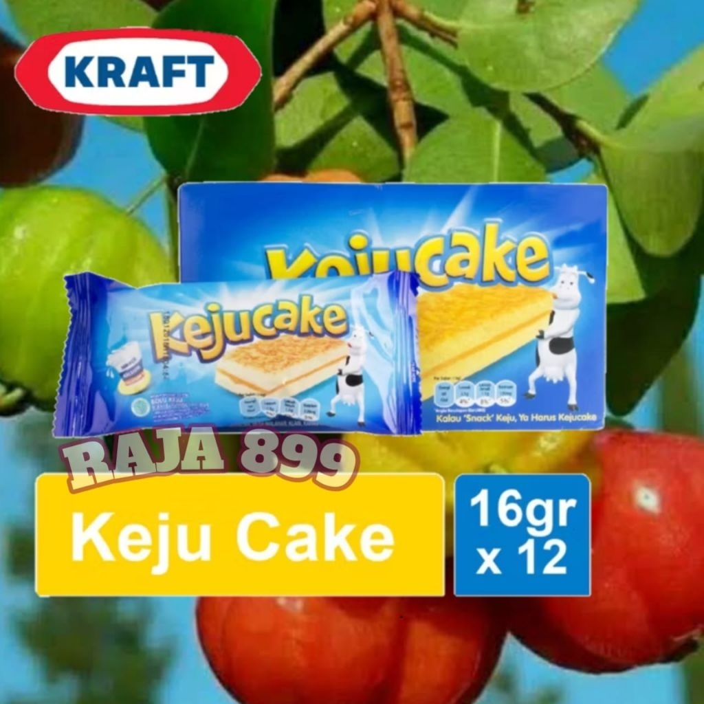 

KRAFT KEJU CAKE BOLU BOX ISI 12 PCS X 16GR