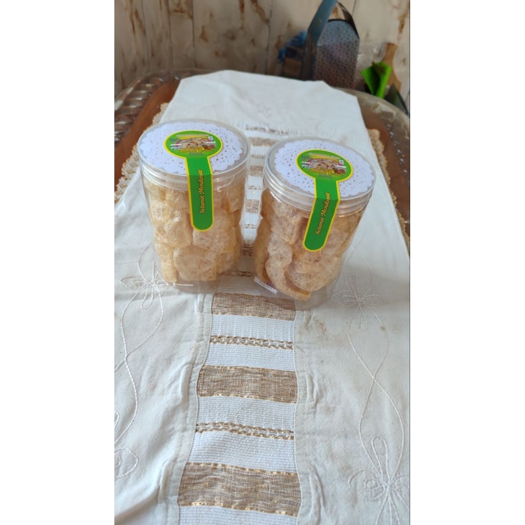 

Kerupuk Rambak Kulit Kerbau varian toples kecil rasa ori