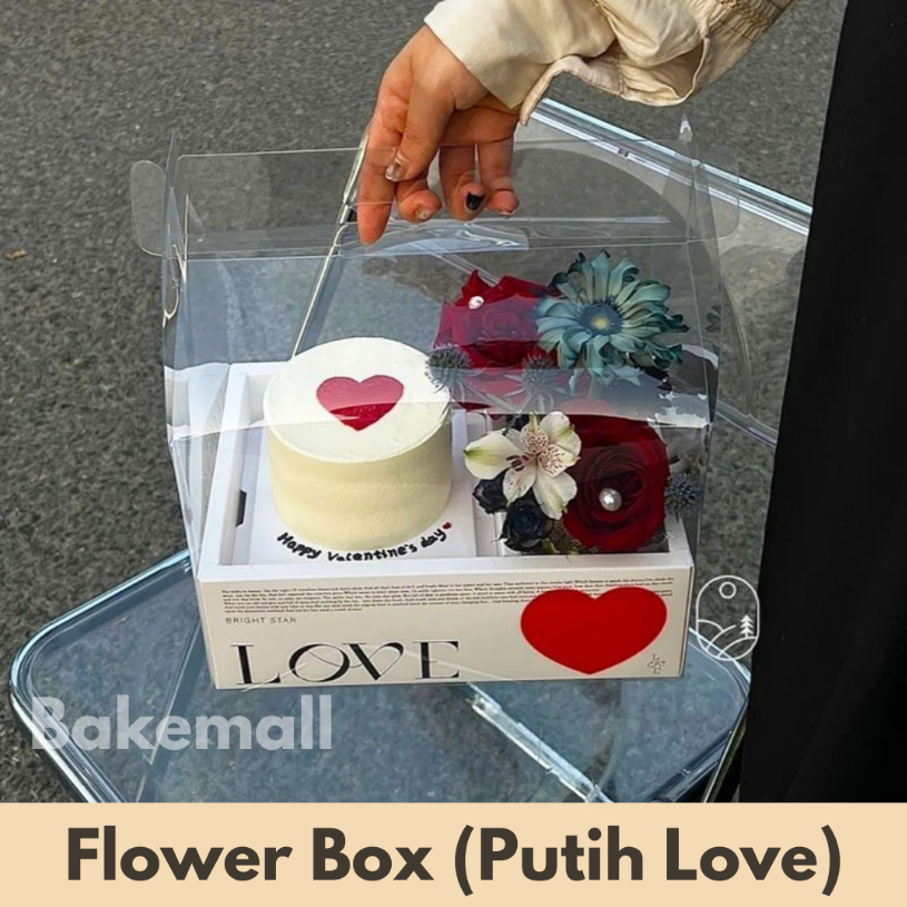 

Florist Bloom Box Flower Cake Box | Kotak Bunga Kue Transparan Handycake box Bunga