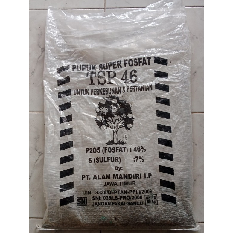 Pupuk TSP 46 Kemasan Repack 500 Gram