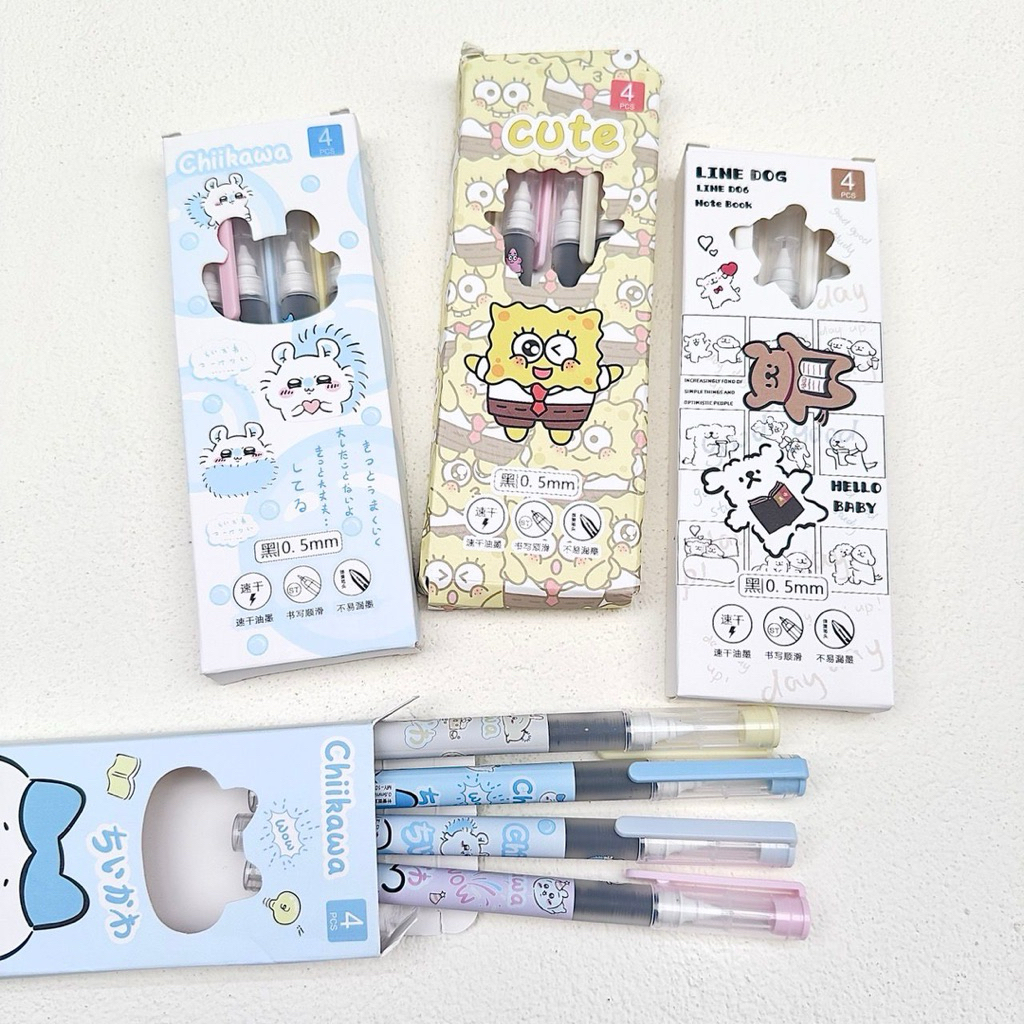 

Pena Gel Pulpen Bolpen Karakter Lucu 0.5mm isi 4pcs