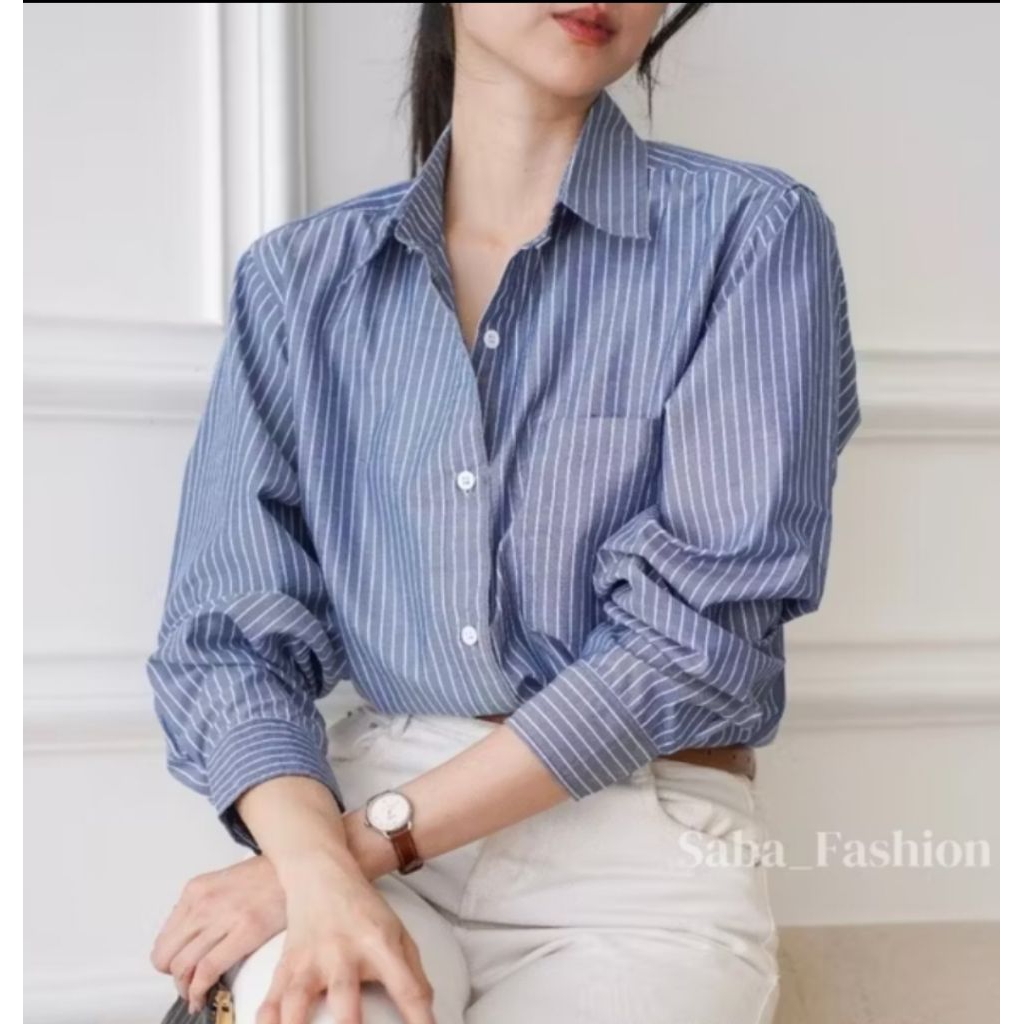 KEMEJA SALUR WANITA  // BLOUSE SALUR //  Atasan Wanita// blouse wanita // kemeja wanita // kemeja sa