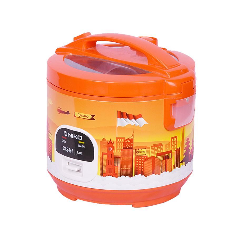 Magic Com Niko Ukuran Kecil 1.2L 3in1 Rice Cooker Mini Tutup Kaca