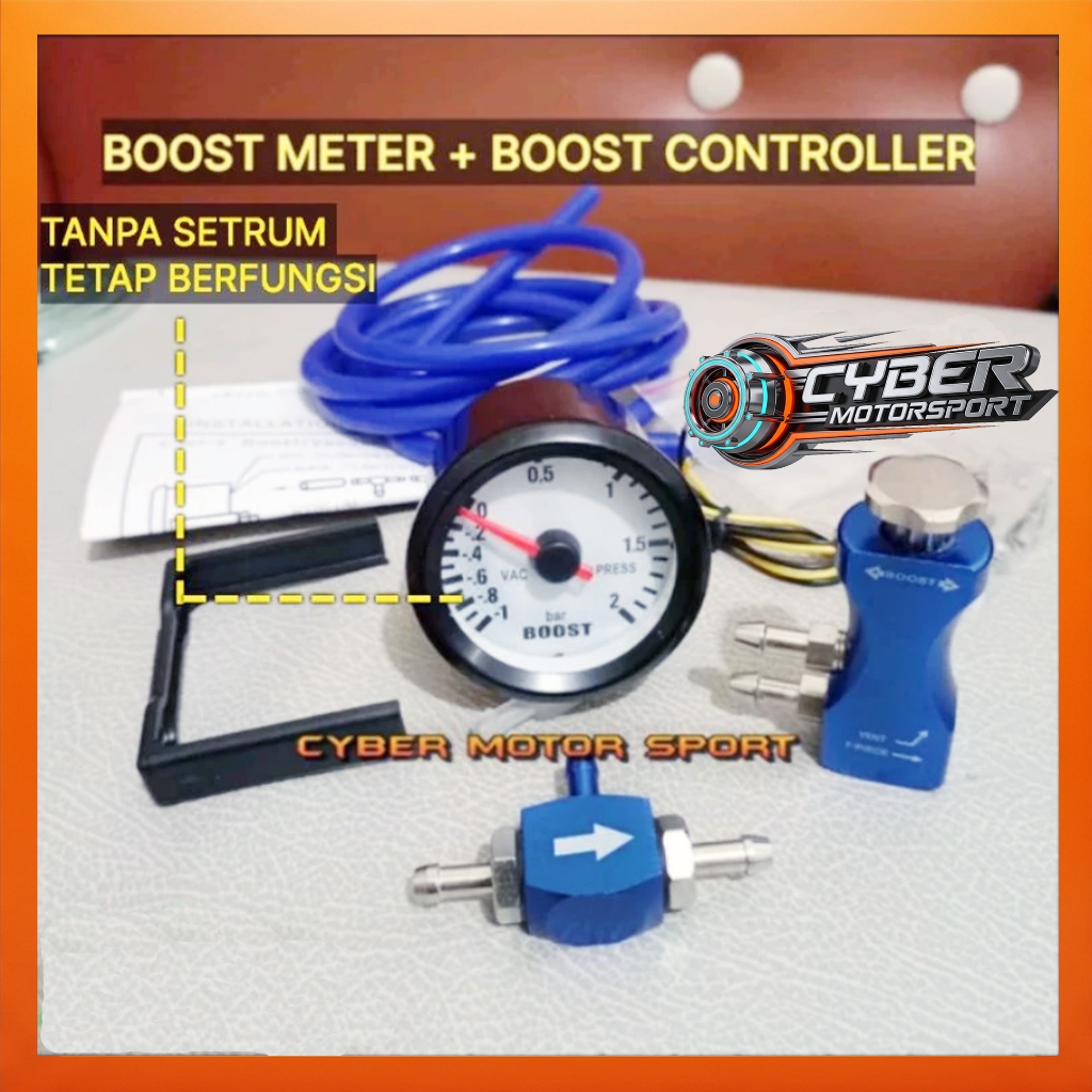 Turbo boost meter plus kontroller . indikator boost turbo dan