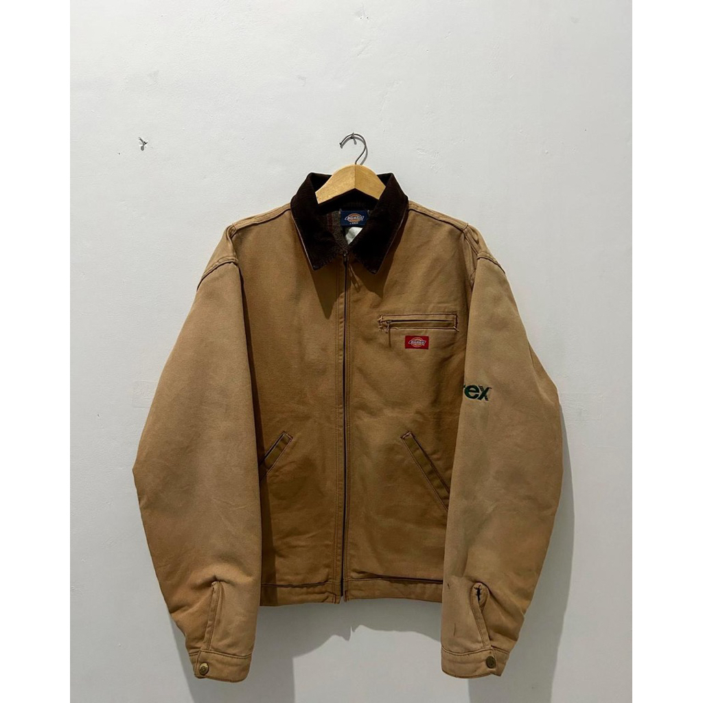 Dickies Men’s Brown 10oz Blanket Lined Duck Jacket