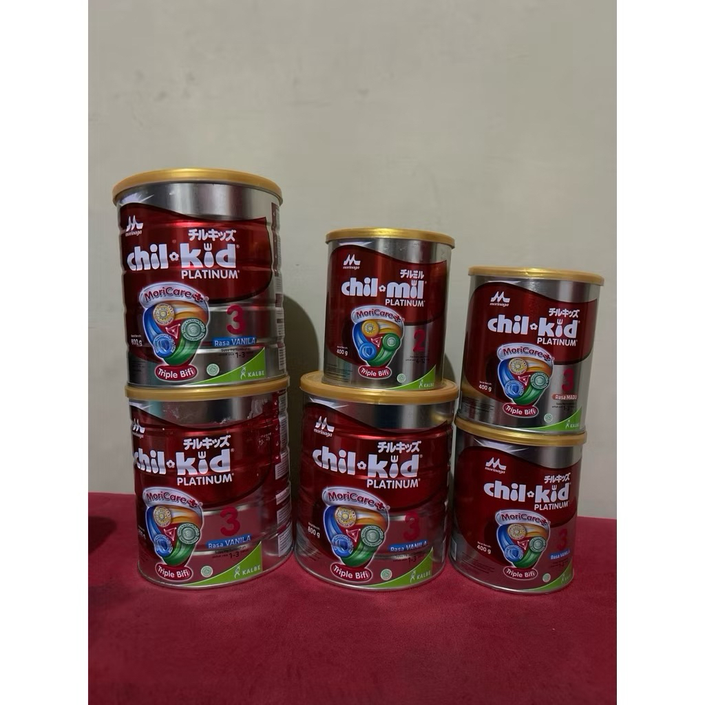 Kaleng Susu Morinaga Chil Kid Tahap 3 800gram (bekas)