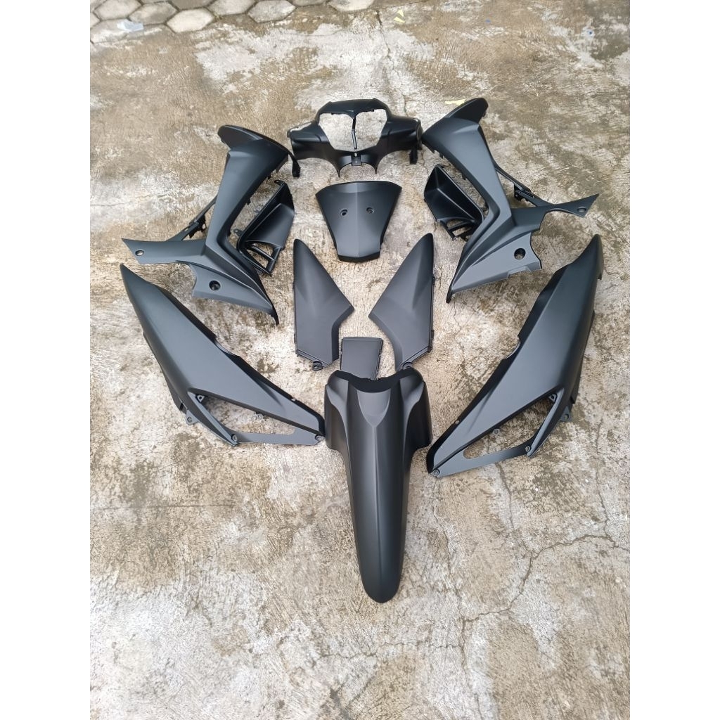 cover body Supra x 125 new Batman hitam doff body Supra x 125 hitam doff