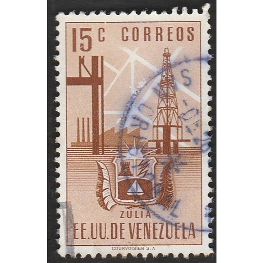 

A 12749 SATU BUAH PRANGKO VENEZUELA NOMINAL 15C TEMA ZULIA DENGAN KONDISI SUDAH ADA CAP