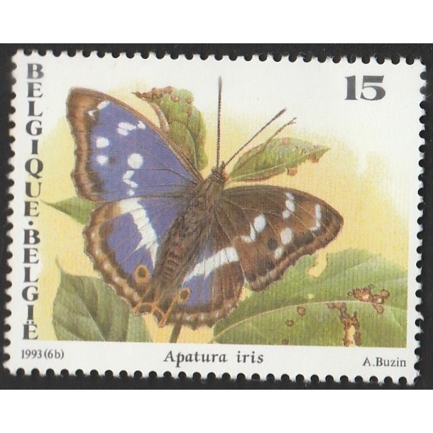 

A 12718 SATU BUAH PRANGKO BELGIE TEMA SATWA KUPU-KUPU APATURA IRIS DENGAN KONDISI BELUM ADA CAP