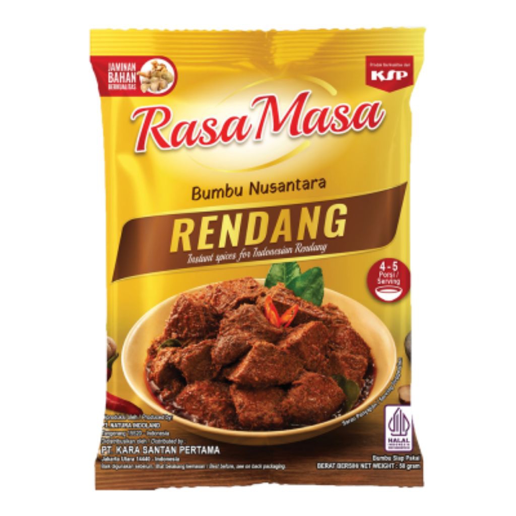 

Rasa Masa Bumbu Masak Instan Nusantara Rendang 50 g