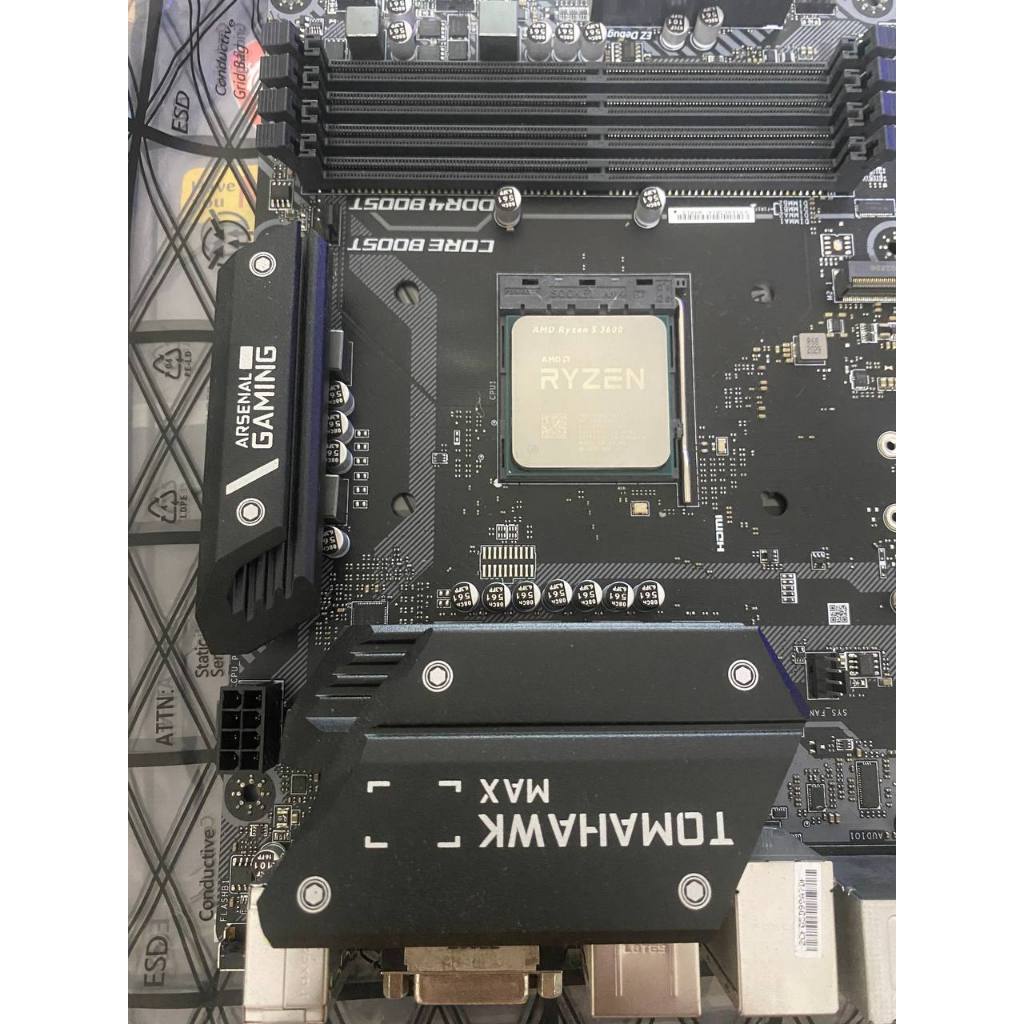 Motherboard AMD Ryzen AM4 MSI B450 Tomahawk MAX | Bisa Bundling Ryzen 5 3600  | G SKill TridentZ Tri