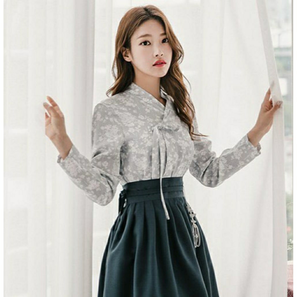 JEOGORI ATASAN HANBOK MODERN BUNGA KOREA