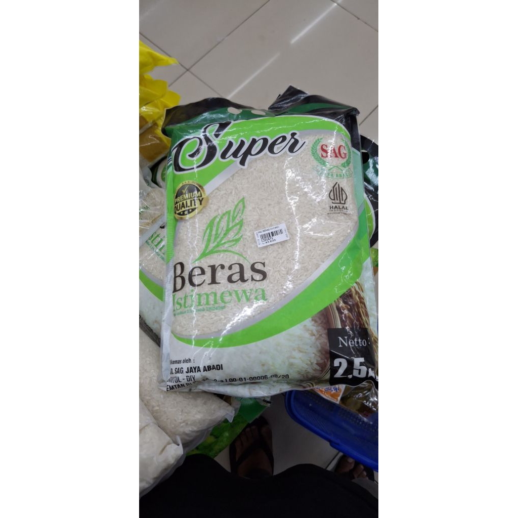

Beras Super Istimewa Sag 2.5 KG