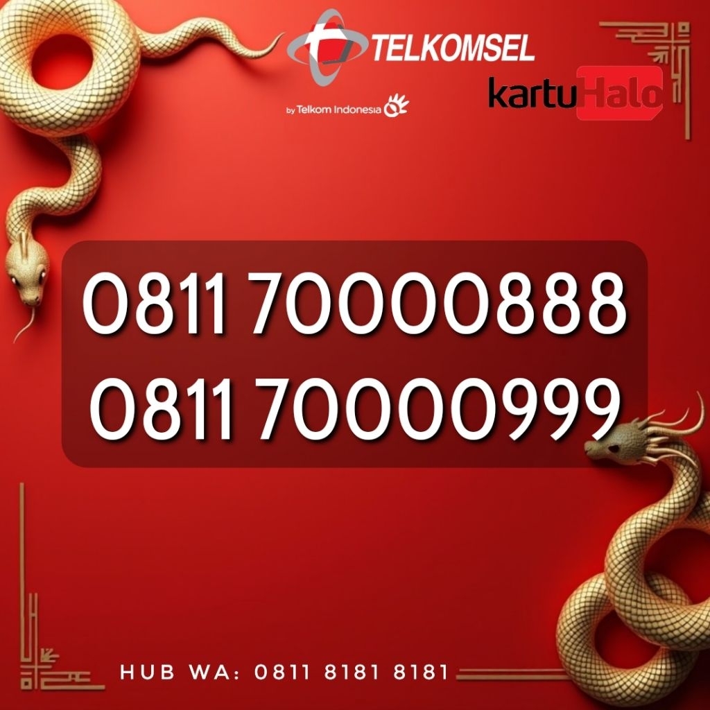 TELKOMSEL KARTU HALO NOMOR CANTIK 888 & 999