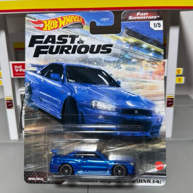 HOT WHEELS PREMIUM FAST AND FURIOUS NISSAN SKYLINE GTR R34 FAST SUPERSTAR JAPAN STICKER
