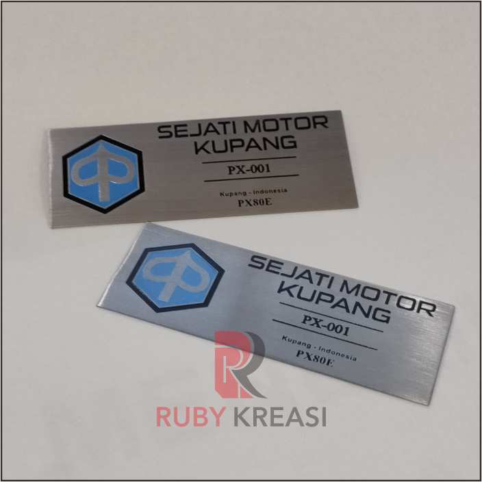 

custom logo dan nama plat stainless