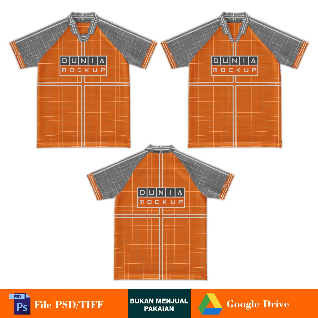 Mockup Jersey RGLN Kerah - PSD