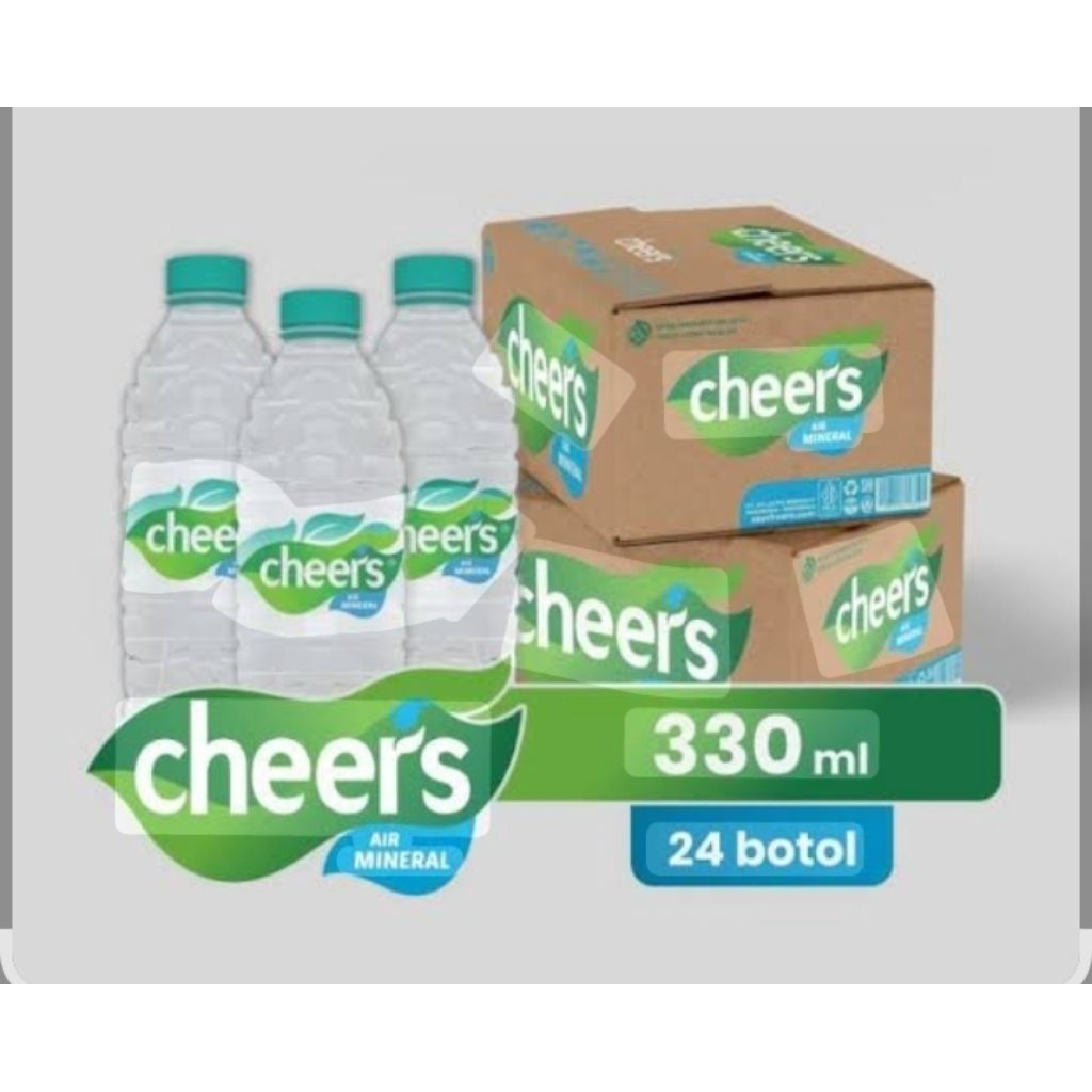 

Cheers Air Mineral 330 ml x 24 botol air segar, bersih